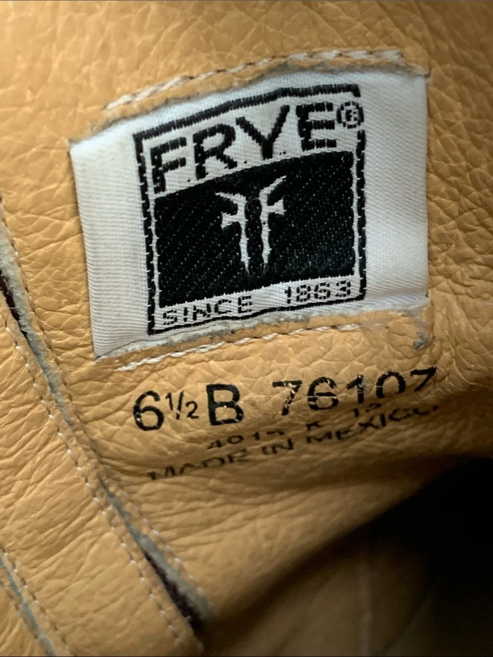 Frye Lynn Light Tan Leather Buckle Ankle Boots